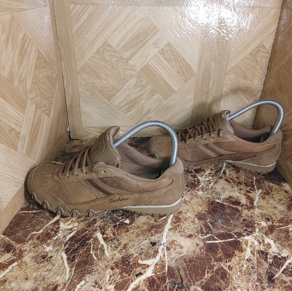 Skechers women's relaxed fit biker memory foam shoes sneaker size 7 - Picture 5 of 10